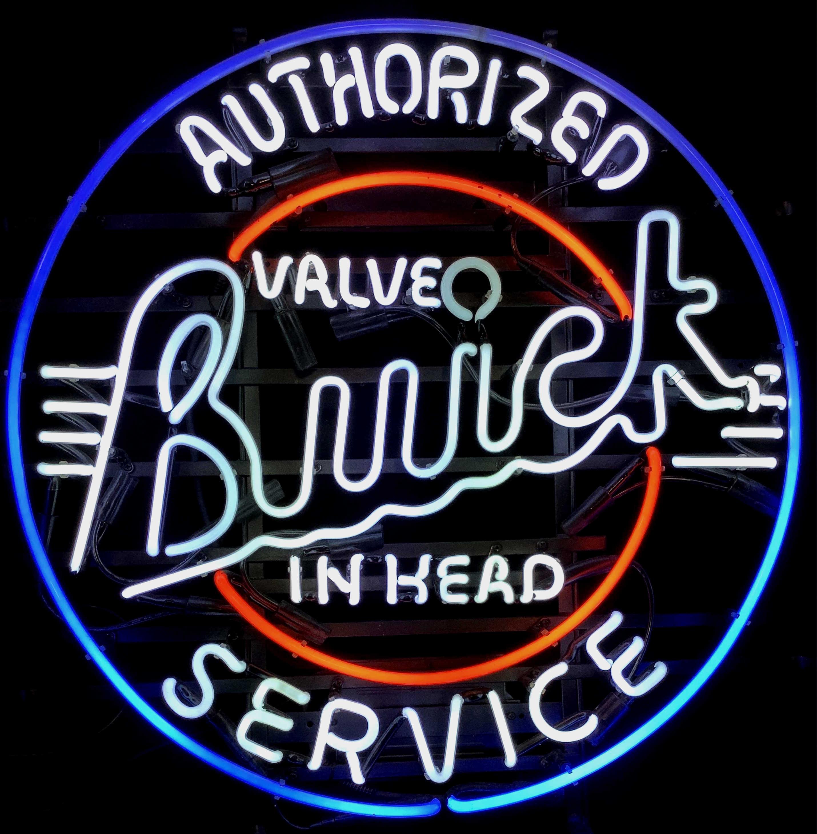 Vintage Neon Buick Advertising Sign