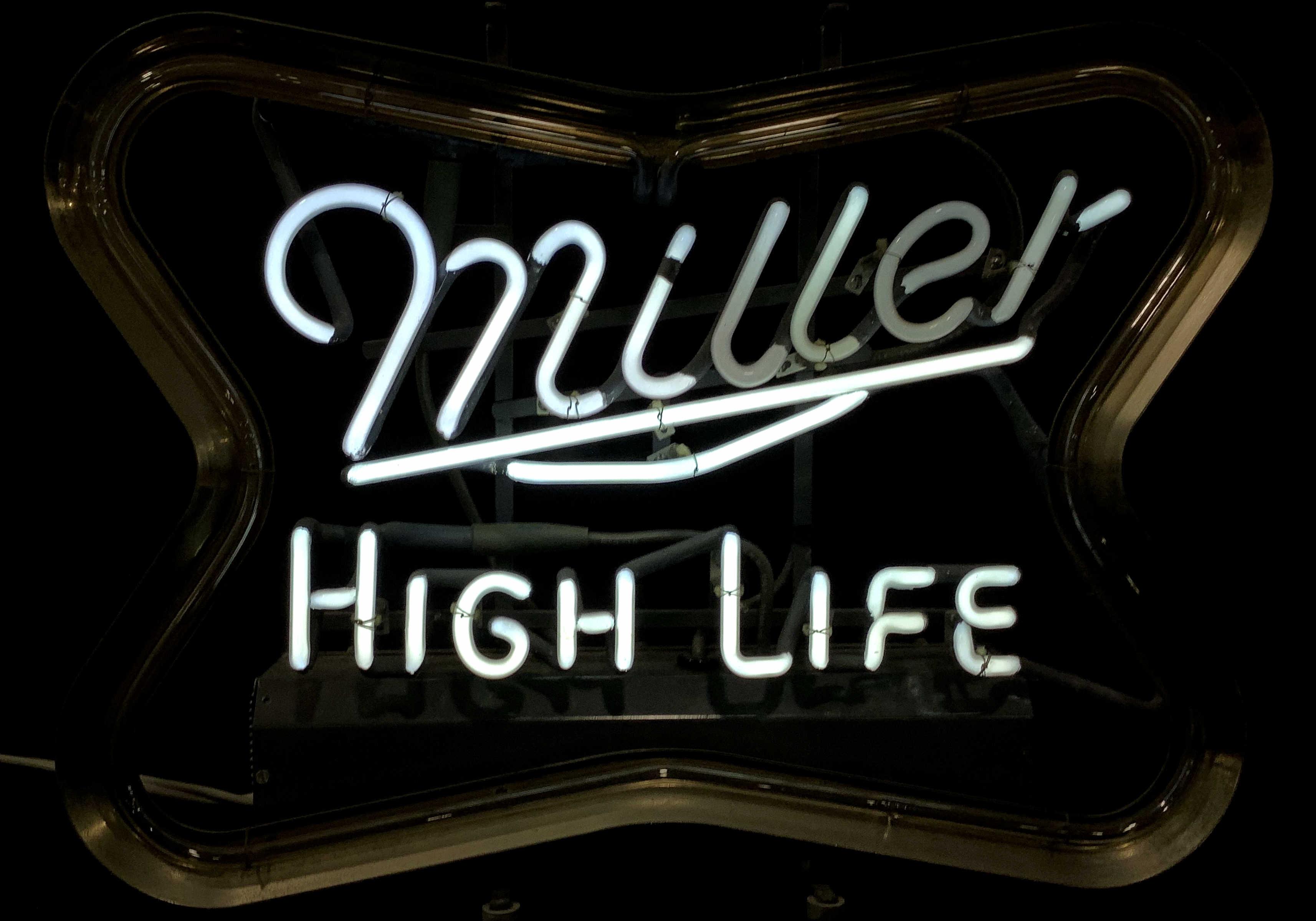 Miller High Life Beer Advertising Neon Bar Sign