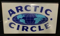 Vintage Plastic Arctic Circle Illuminated Sign