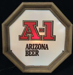 A-1 Arizona Beer Illuminated Advertising Sign