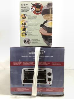 (2pc) Breakfast Sandwich Maker & Toaster Oven