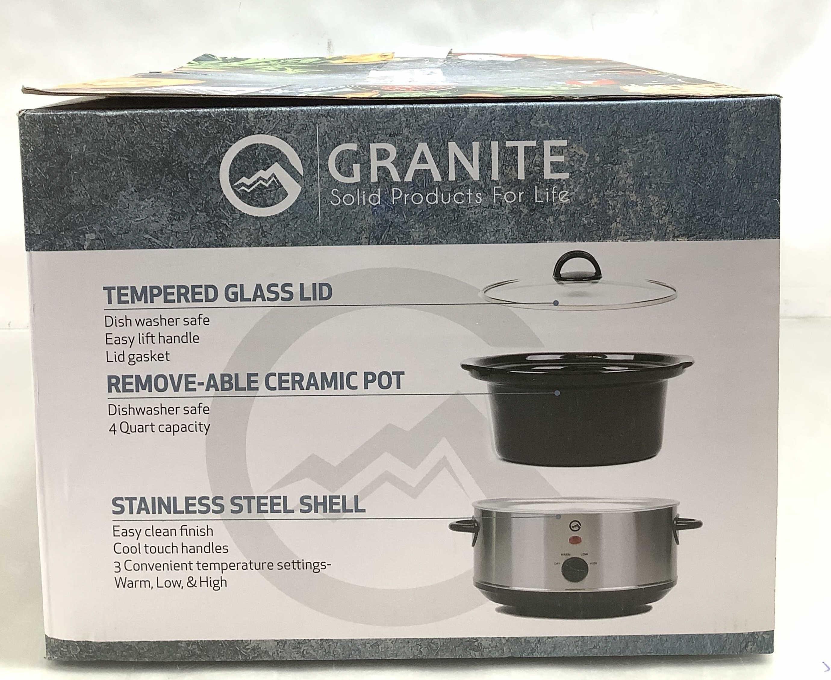 Granite Stainless Steel 4 Quart Slow Cooker