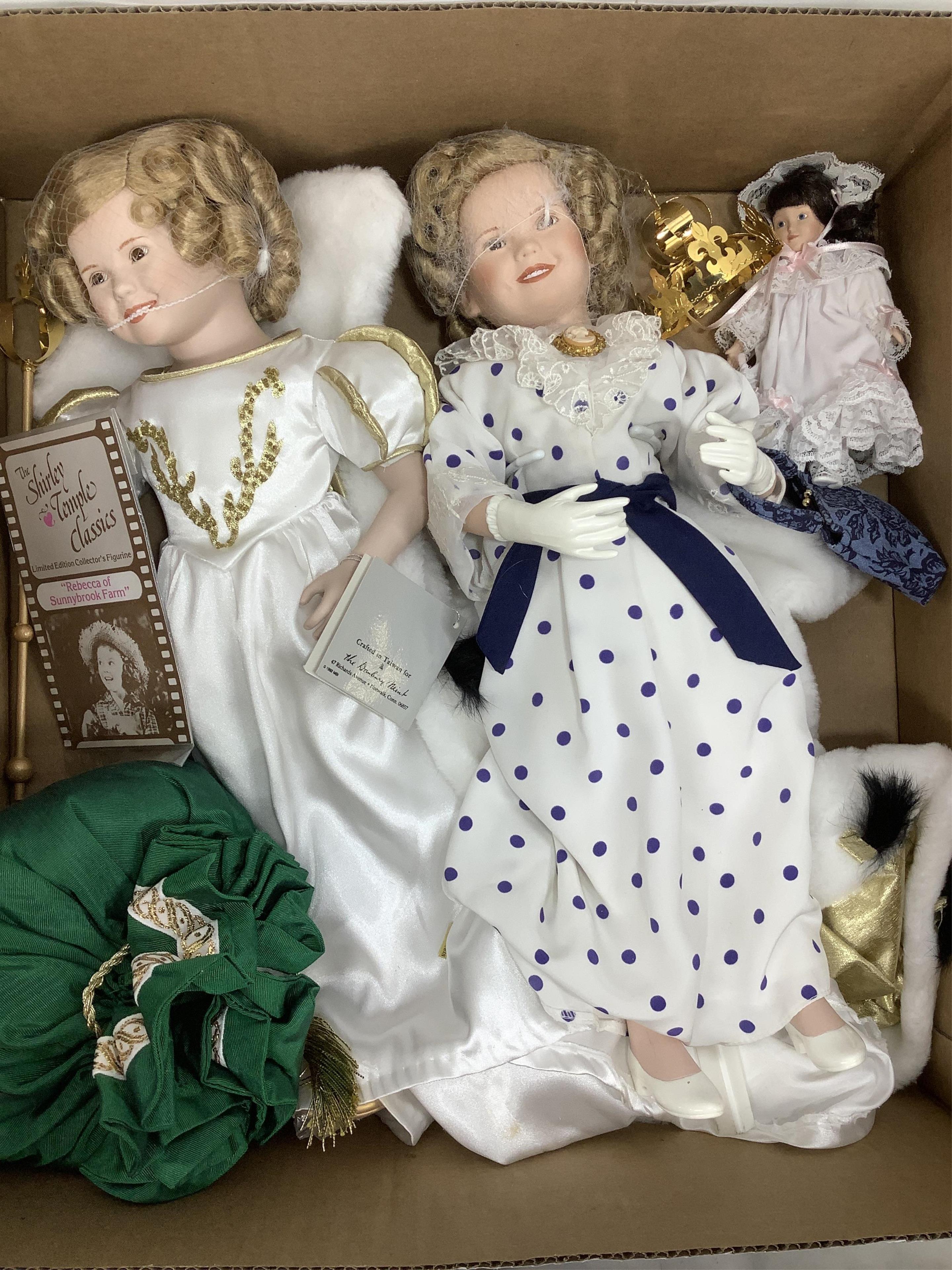 (3pc) Danbury Mint Shirley Temple Dolls