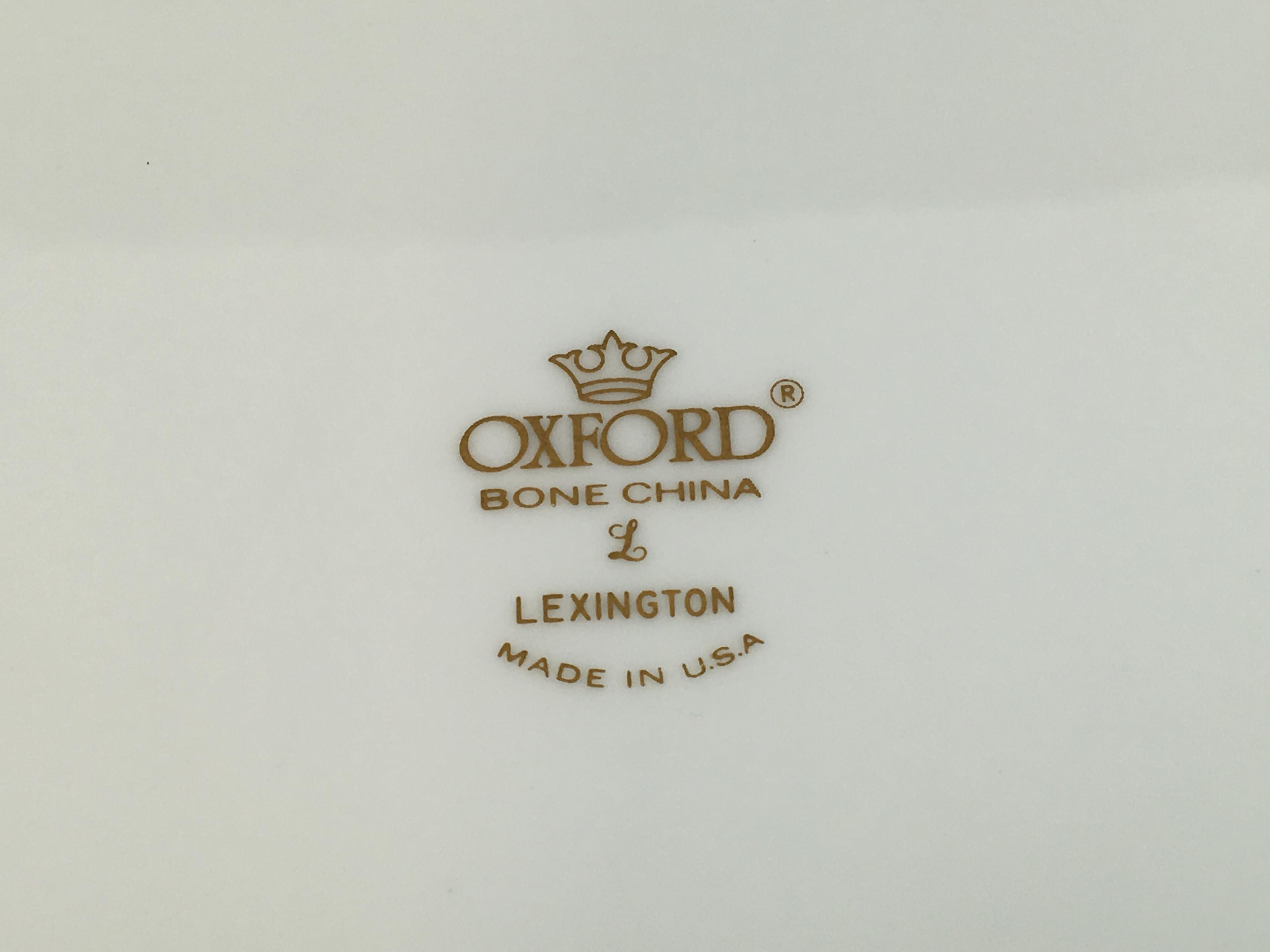 (60)pc Oxford Lexington Dinnerware Set