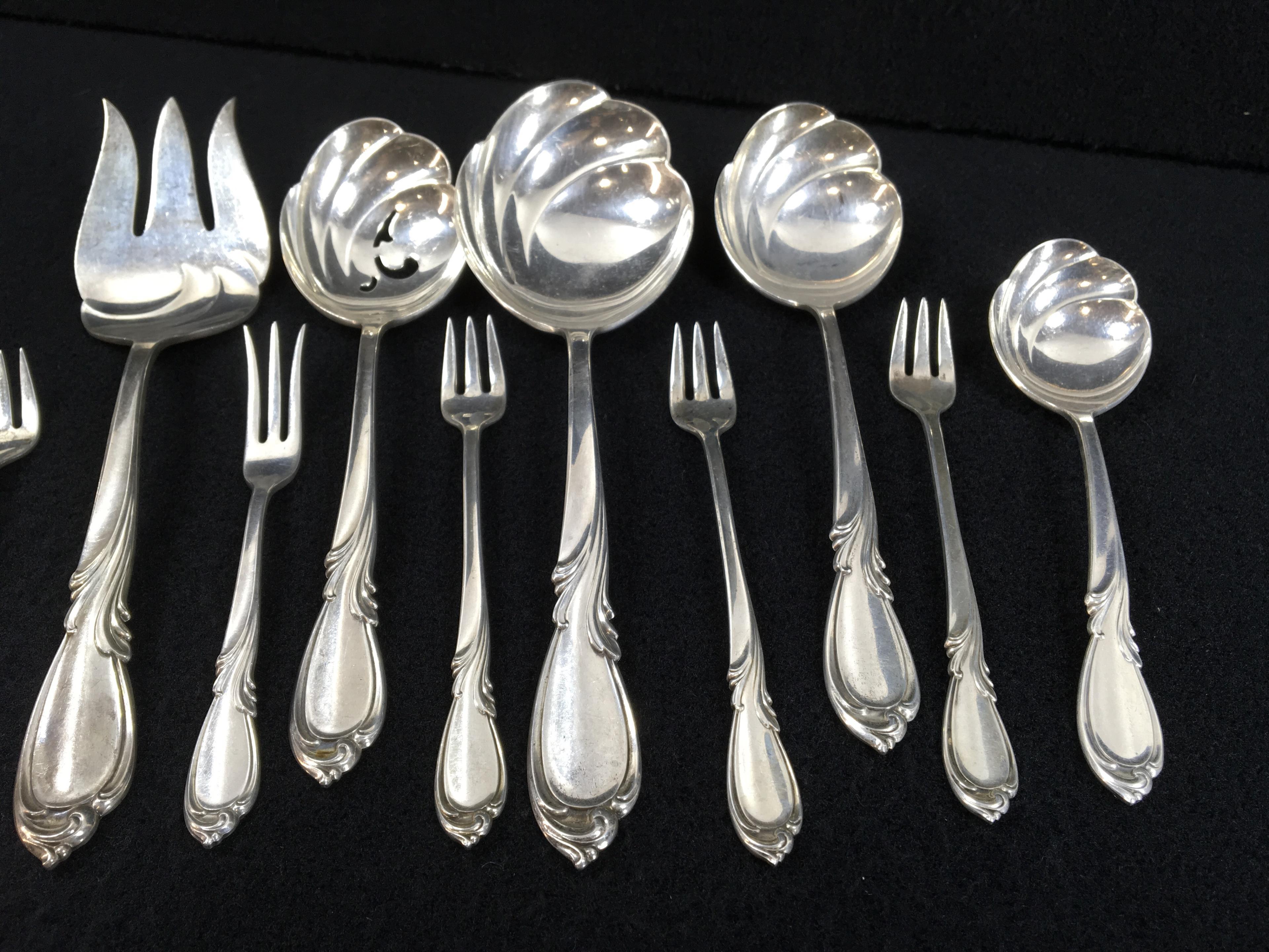 (11) International Sterling Silver Utensils