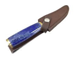 Fixed Blade Damascus Steel Knife & Sheath