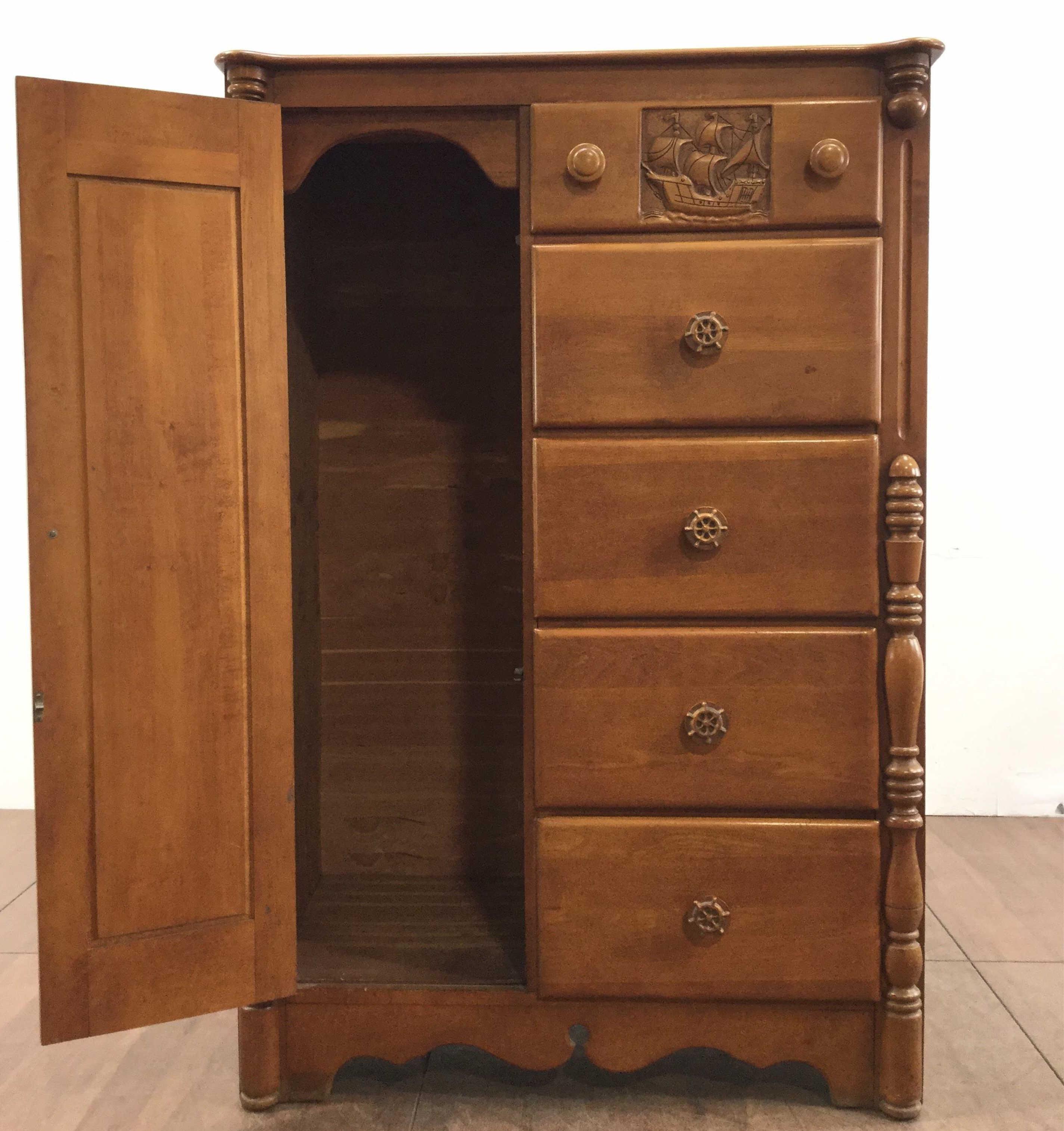 Virginia House Salem Maple Gentleman's Cabinet