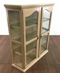 Traditional Style Glass Shelf China Cabinet