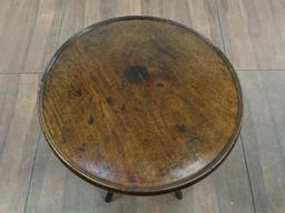 Vintage Walnut Screw Top Tea Table