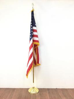 50 Star U. S. Flag With Pole