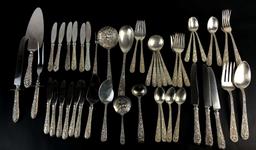 96pc. Repouse Sterling Flatware Set By Kirk & Son