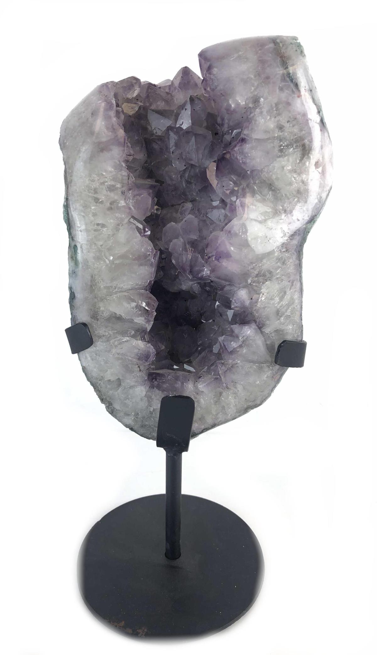 Amethyst Geode On Metal Stand