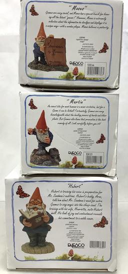 (5pc) Enesco Garden Gnome Figures