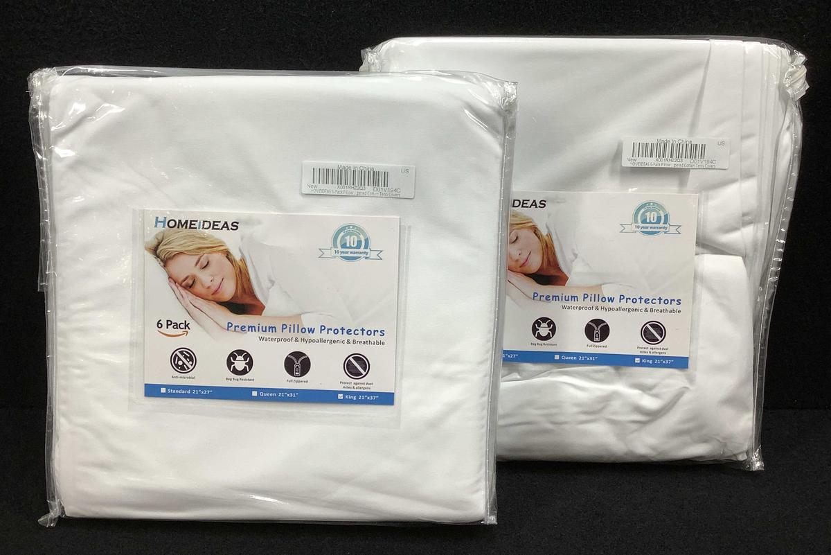 (12) Home Ideas Premium Pillow Protectors