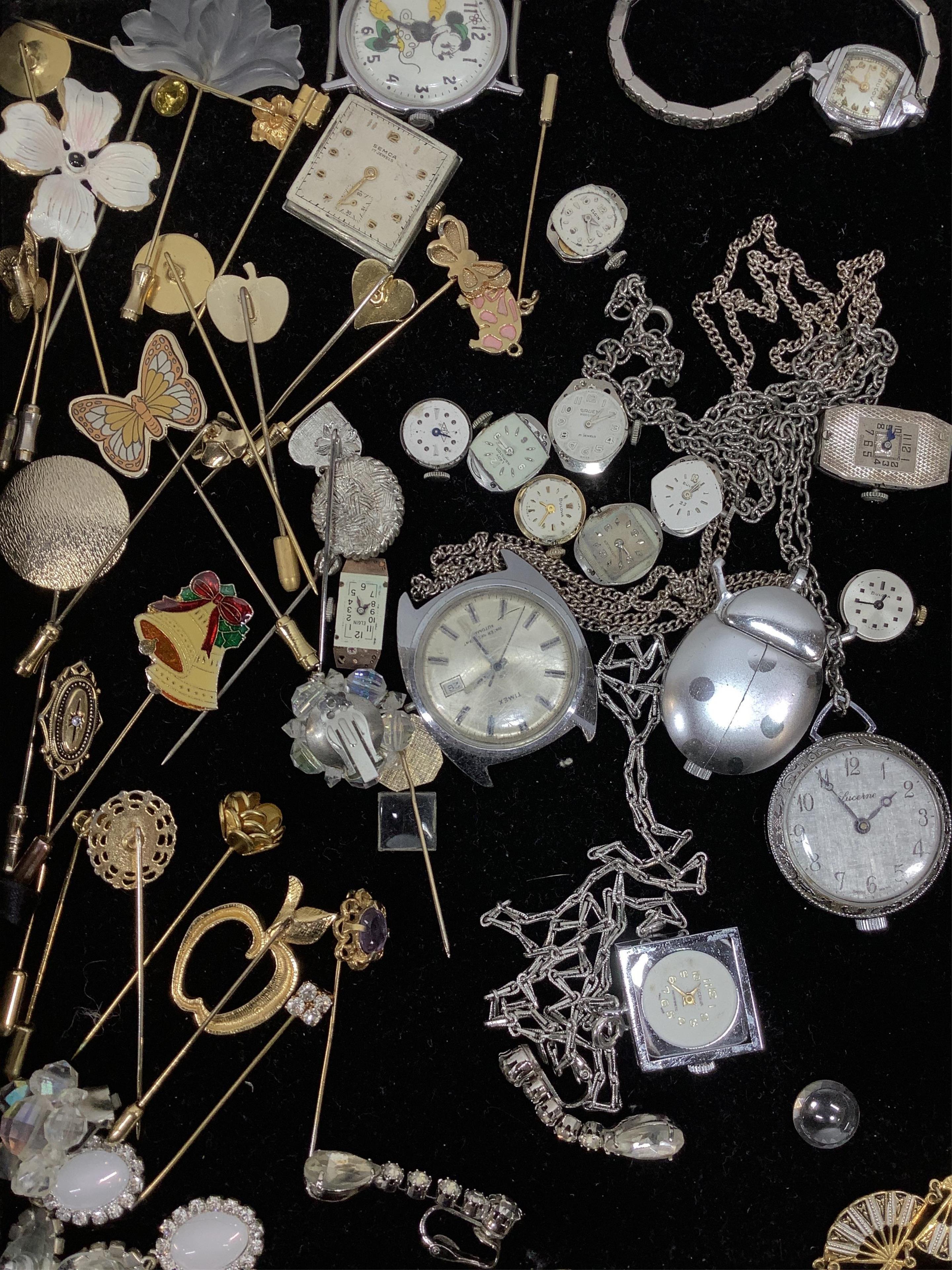 Earrings, Brooches & Watch Faces